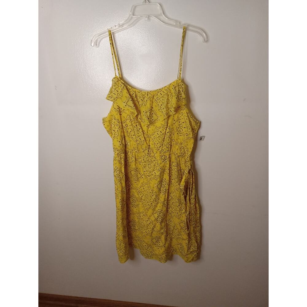 NWT Old Navy Women's Size XL Short Yellow Belted Sundress. Boho, Beach, Summer